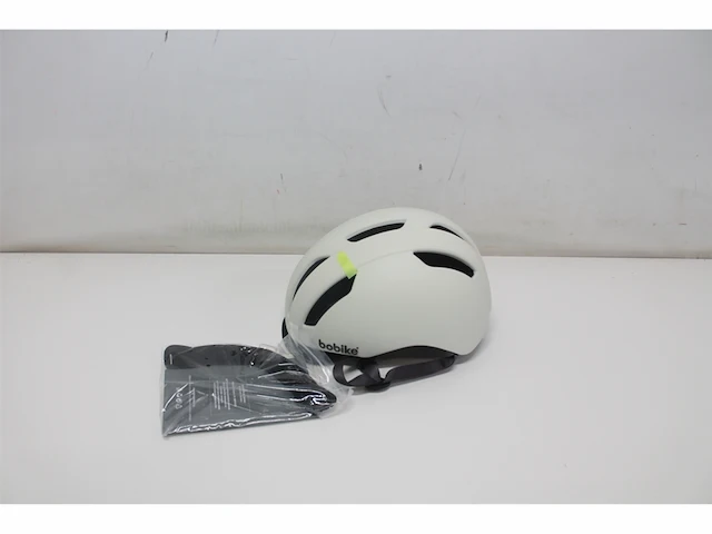 Bobike fietshelm city maat m verstelbaar 52-58cm met afneembaar vizier creme - afbeelding 3 van  3