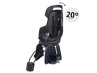 Bobike go maxi fietszitje met slaapstand - framebevestiging urban black - afbeelding 2 van  5