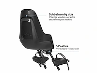 Bobike one mini fietsstoeltje voor - urban black - afbeelding 2 van  4