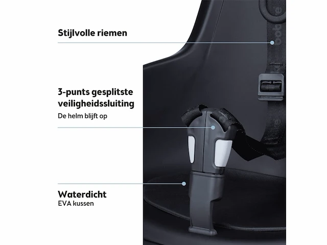 Bobike one mini fietsstoeltje voor - urban black - afbeelding 3 van  4