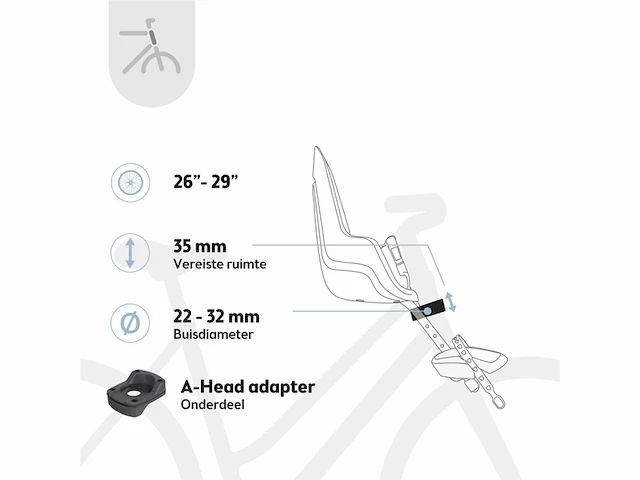 Bobike one mini fietsstoeltje voor - urban black - afbeelding 4 van  4