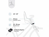 Bobike one mini fietsstoeltje voor - urban black - afbeelding 4 van  4