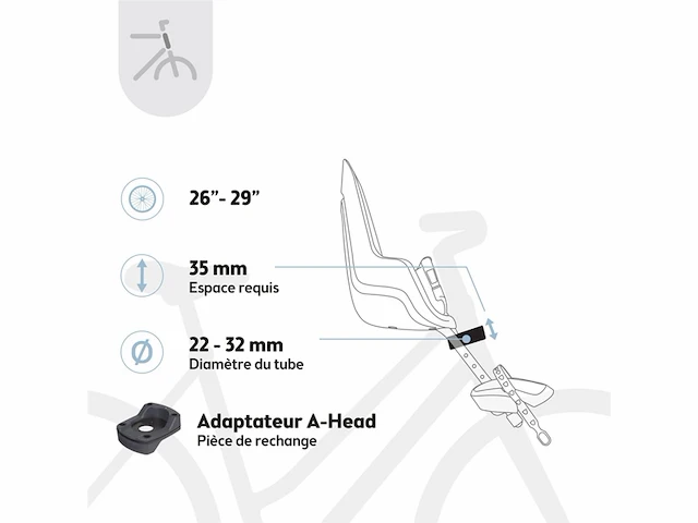 Bobike one mini fietsstoeltje voor choc brown - afbeelding 3 van  4