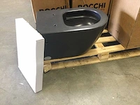 Bocchi - 1295 0129 - hangtoilet incl. toiletzitting antraciet - afbeelding 2 van  3