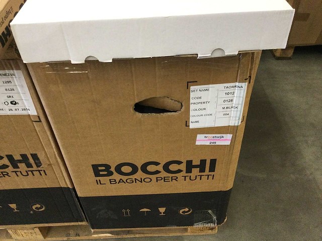 Bocchi - taormina 1012 - hangtoilet met toiletbril - afbeelding 2 van  3