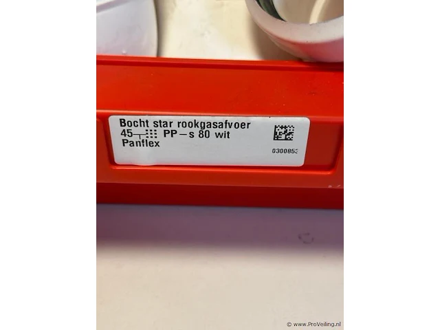 Bocht star rookgasafvoer 45 pp - s 80 wit paniflex - partij - afbeelding 4 van  4