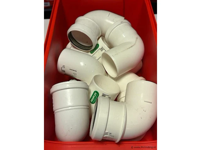 Bocht star rookgasafvoer 90 pp - s 80 wit paniflex - partij - afbeelding 2 van  3