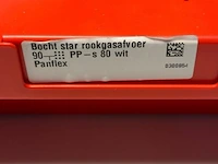Bocht star rookgasafvoer 90 pp - s 80 wit paniflex - partij - afbeelding 3 van  3