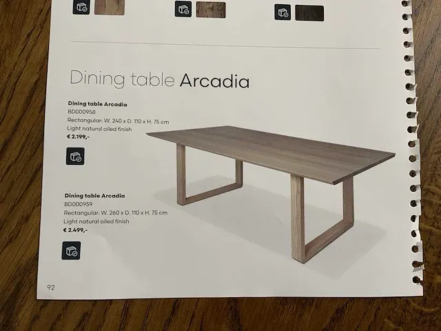 Bodilson arcadia eetkamertafel - afbeelding 5 van  5