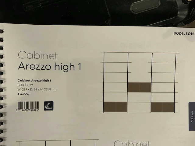 Bodilson arezzo high 1 cabinet - afbeelding 6 van  7