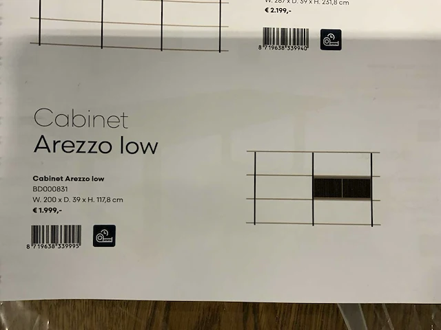 Bodilson arezzo low cabinet - afbeelding 7 van  7
