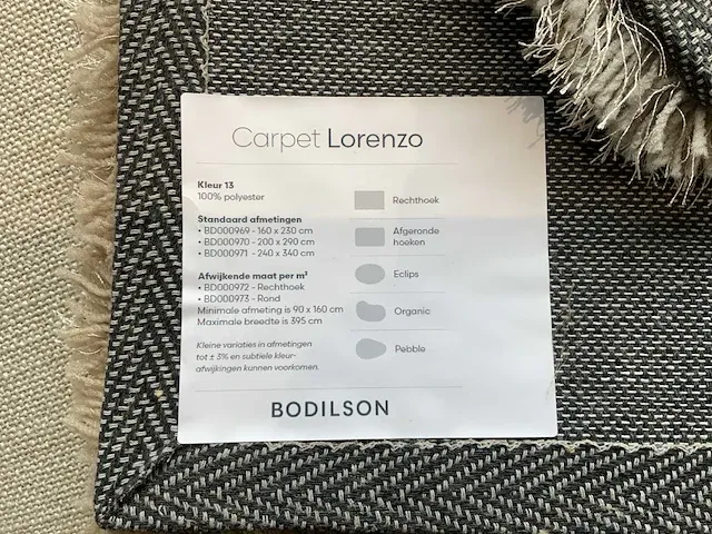 Bodilson lorenzo vloerkleed - afbeelding 5 van  5