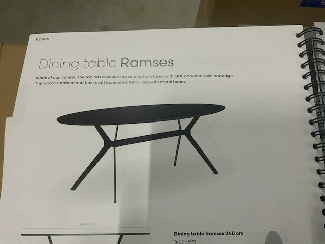 Bodilson ramses eetkamertafel - afbeelding 2 van  3