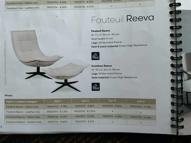 Bodilson reeva voetstoel - afbeelding 5 van  5