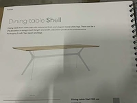 Bodilson shell 220x100cm eetkamertafel - afbeelding 2 van  3