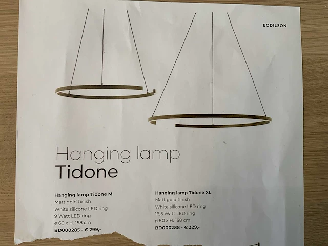 Bodilson tidone hanglamp (2x) - afbeelding 4 van  5