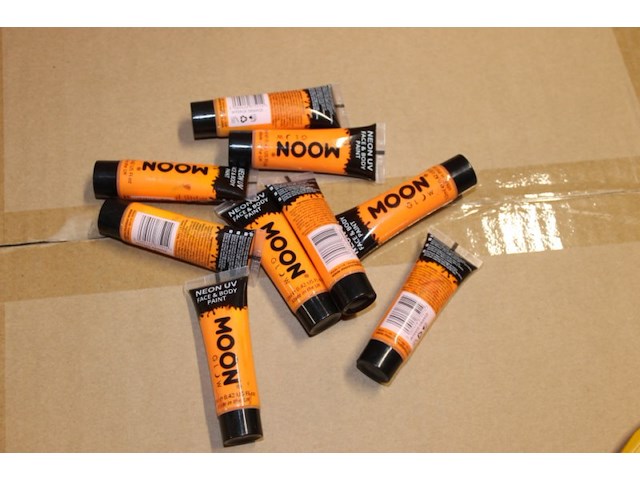 Body paint mon oranje 9 stuks - afbeelding 3 van  3