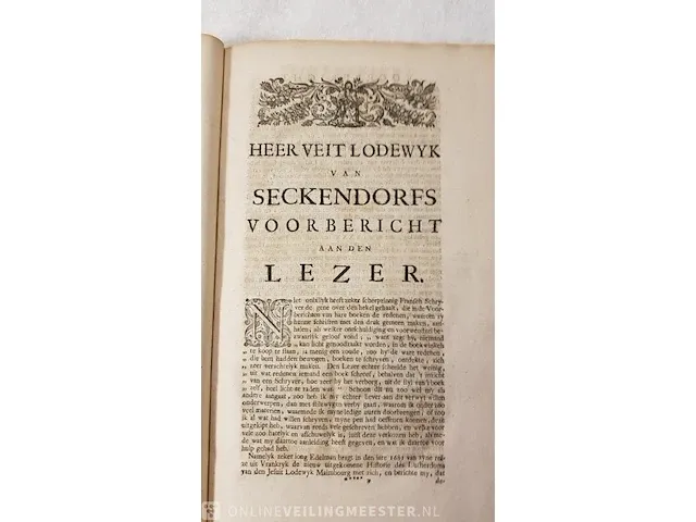 Boek, historie der reformatie martin luther, bouwjaar 1728 - afbeelding 8 van  10