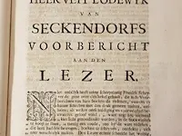 Boek, historie der reformatie martin luther, bouwjaar 1728 - afbeelding 8 van  10