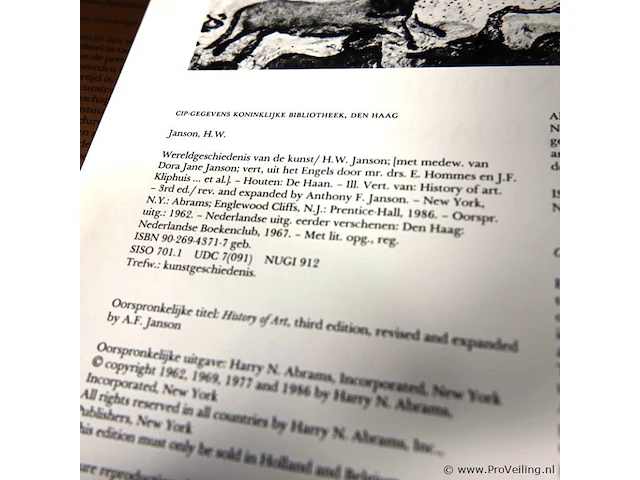 Boek h.w. janson wereldgeschiedenis van de kunst - afbeelding 2 van  5