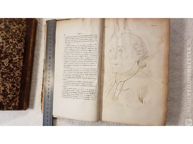 Boek, la physionomie, 3 delig lavaterre, bouwjaar 1835 - afbeelding 5 van  8