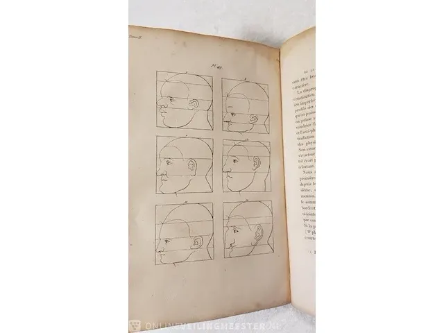 Boek, la physionomie, 3 delig lavaterre, bouwjaar 1835 - afbeelding 6 van  8