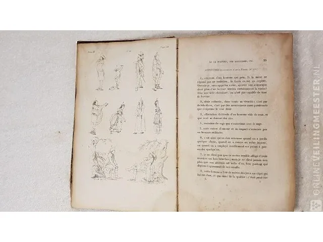 Boek, la physionomie, 3 delig lavaterre, bouwjaar 1835 - afbeelding 8 van  8