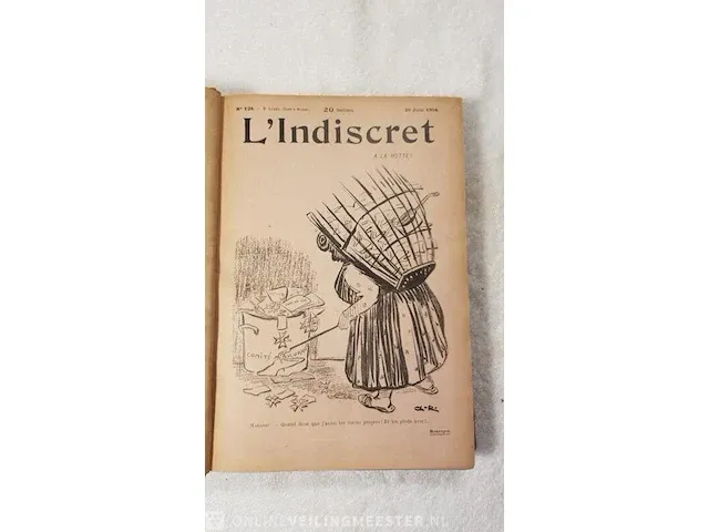 Boek, l'indiscret, 2 delig bouwjaar 1903/1904 - afbeelding 2 van  7