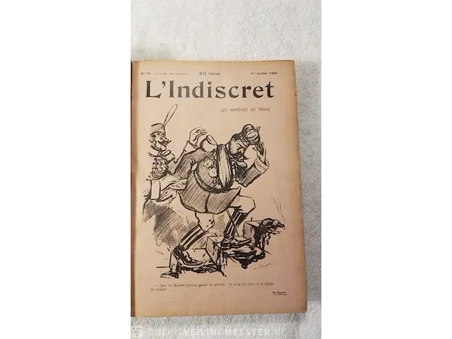 Boek, l'indiscret, 2 delig bouwjaar 1903/1904 - afbeelding 4 van  7