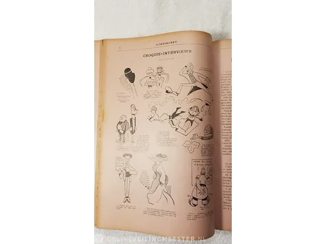 Boek, l'indiscret, 2 delig bouwjaar 1903/1904 - afbeelding 6 van  7