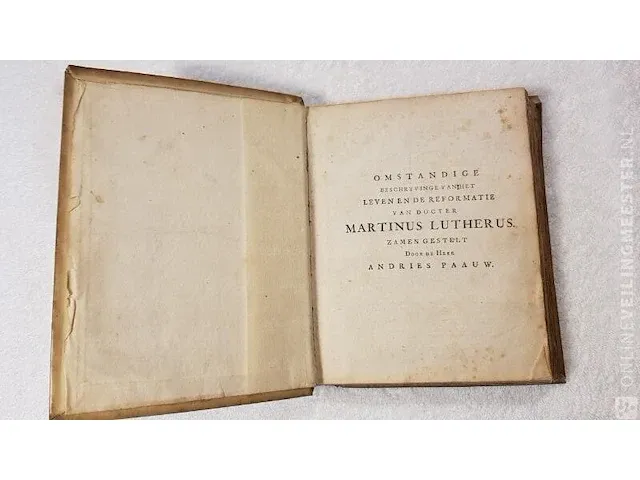 Boek, martin luther samuel schoonwald, bouwjaar 1731 - afbeelding 3 van  8