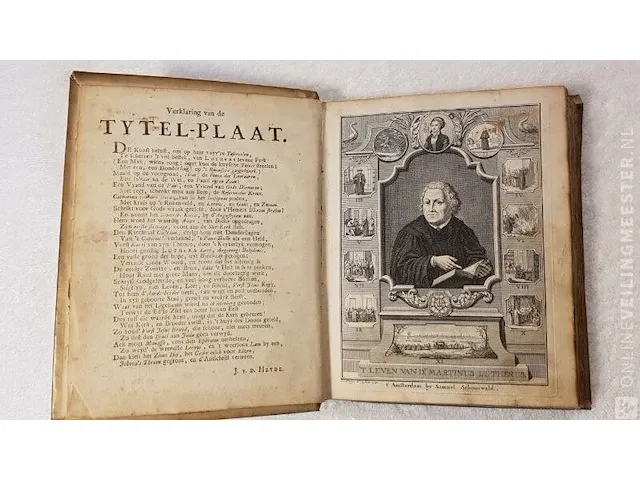 Boek, martin luther samuel schoonwald, bouwjaar 1731 - afbeelding 4 van  8