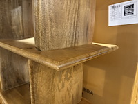 Boekenkast, bruin mangohout - afbeelding 5 van  5