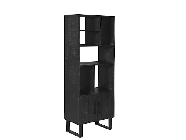 Boekenkast, label51, santos, zwart - afbeelding 1 van  4