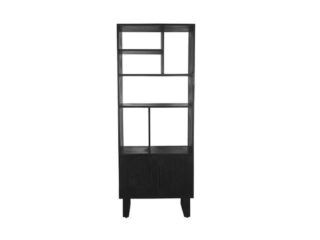 Boekenkast, label51, santos, zwart - afbeelding 2 van  4