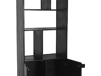 Boekenkast, label51, santos, zwart - afbeelding 3 van  4