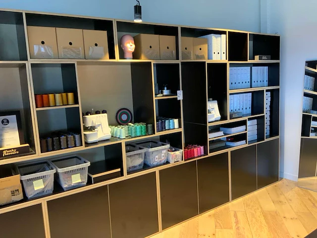Boekenkast/ wandkast (3x) - afbeelding 3 van  5