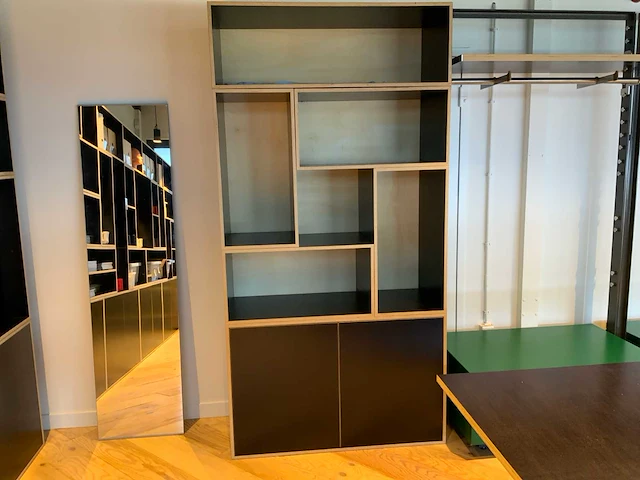 Boekenkast/ wandkast (3x) - afbeelding 4 van  5