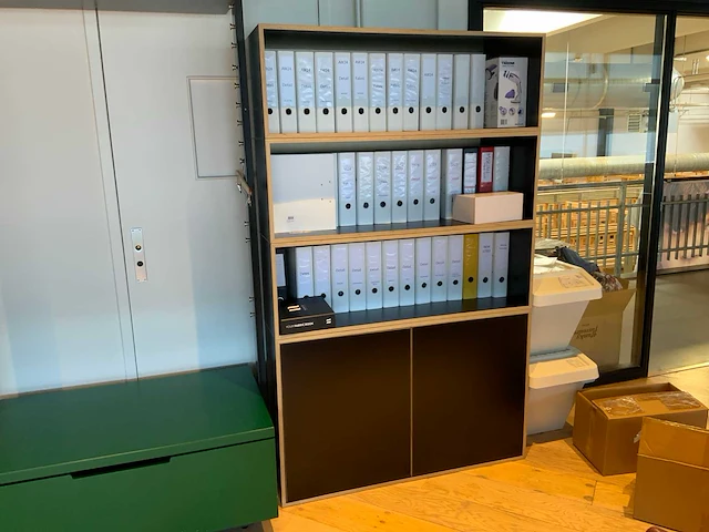 Boekenkast/ wandkast (3x) - afbeelding 5 van  5
