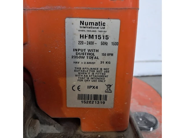 Boen-/schrobmachine 230v ~, numatic, hfm 1515, 2015 - afbeelding 4 van  14