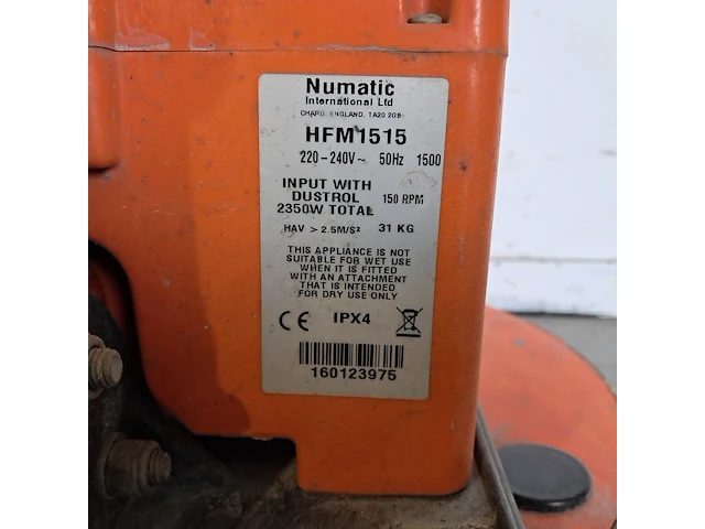 Boen-/schrobmachine 230v ~, numatic, hfm 1515, 2016 - afbeelding 3 van  13