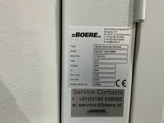 Boere - 2017 - select 1300 dbbb x-line - borstelmachine - afbeelding 13 van  16