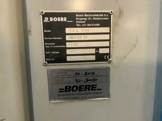 Boere - bcs 1300 - breedbandschuurmachine - 2000 - afbeelding 13 van  16