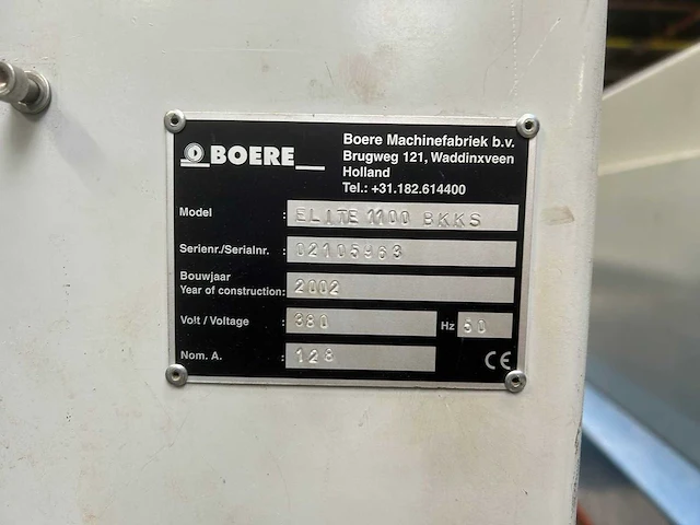 Boere - elite 1100 tkks & bkks - breedbandschuurmachine - 2002 - afbeelding 33 van  41