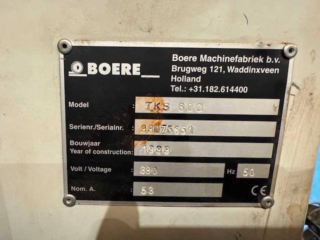 Boere elite tks 600 breedbandschuurmachine - afbeelding 3 van  11