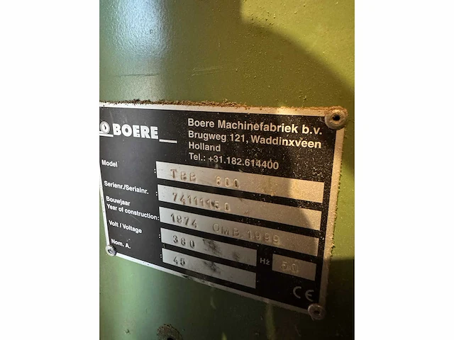 Boere tbb 600 borstelmachine v.v. 2 structureerborstel - afbeelding 9 van  9