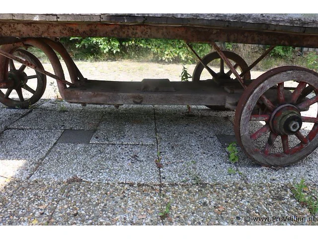 Boerenkar - 130x255x77cm - afbeelding 6 van  8