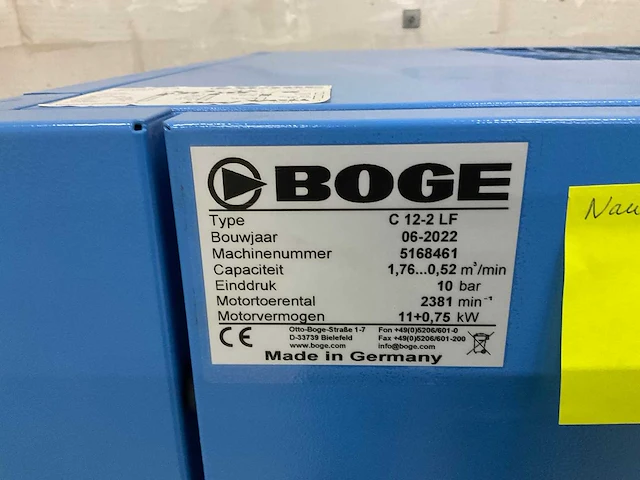 Boge - c12-2lf - screw air compressors - 2022 - afbeelding 5 van  6