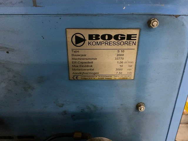 Boge - s10 - air compressors - 2000 - afbeelding 6 van  6