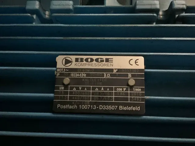 Boge s20 schroefcompressor 15 kw 1999 - afbeelding 2 van  15